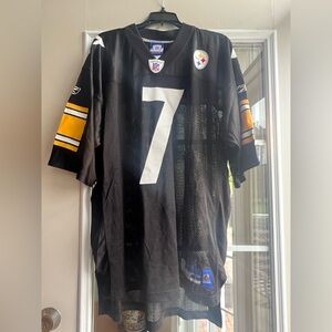 Vintage Reebok NFL Pittsburgh Steelers Ben Rothlisberger #7 Jersey Adult L